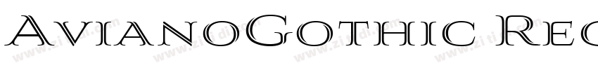 AvianoGothic Regular字体转换